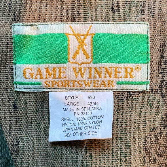 NWT Game Winner Camouflage Hunting Vest: Size Large - Picture 8 of 9